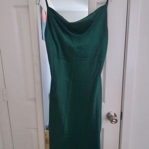 Petal & Pup green satin dress size 8